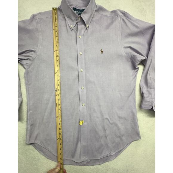 Polo Ralph Lauren Dress Shirt Mens Sz 16 32 33 Lavender Classic Fit Long Sleeve - Picture 5 of 8